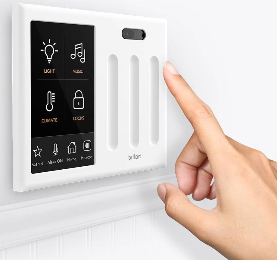 Brilliant BHA120US-WH3 Three Switch, Controls One Light + All Your Smart Devices, White
