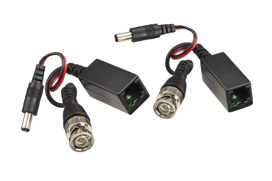 GEM BLN-PCVRJ452 CCTV Balun Video/Power with Female Power Contact, Pair