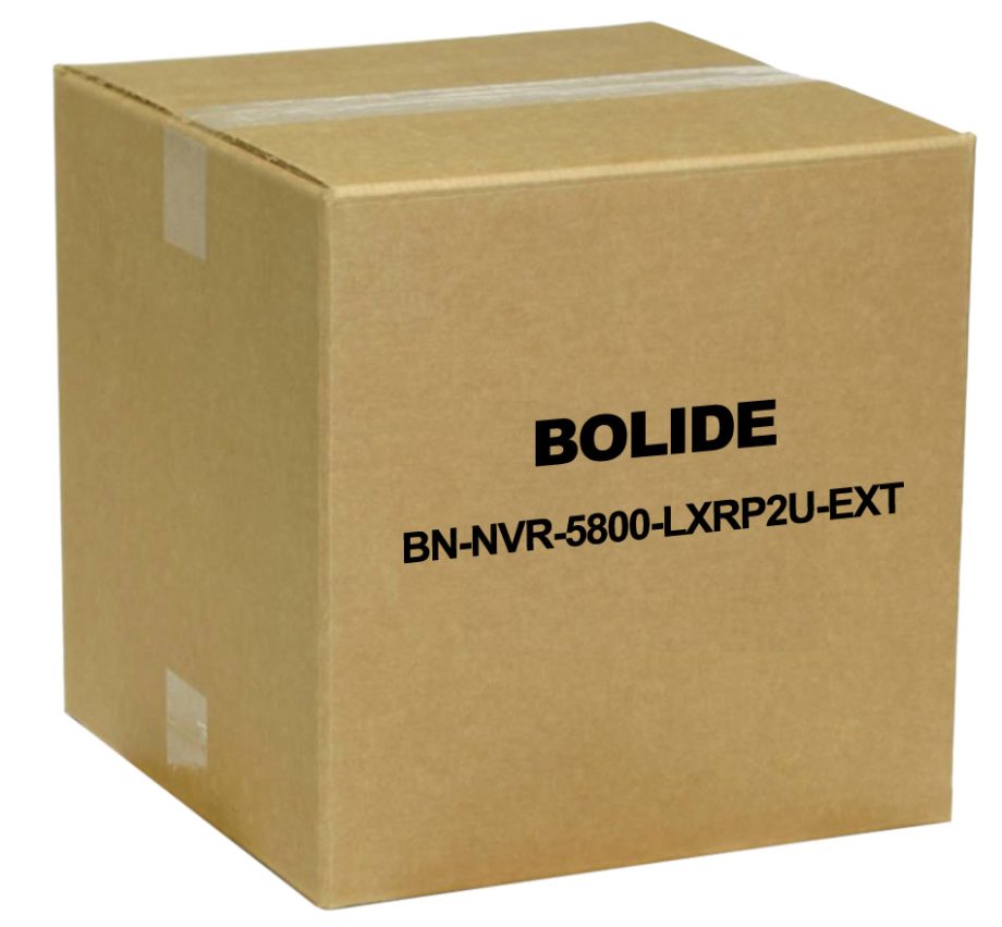 Bolide BN-NVR-5800-LXRP2U-EXT 550Mbps Throughput i7 CPU Apollo LX Rackmount Server, 2U, 8 HDD Bays, No HDD