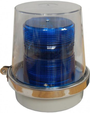 Alpha BSTAR-M Blue Strobe Light with Marker LTS, Operates on 24VDC