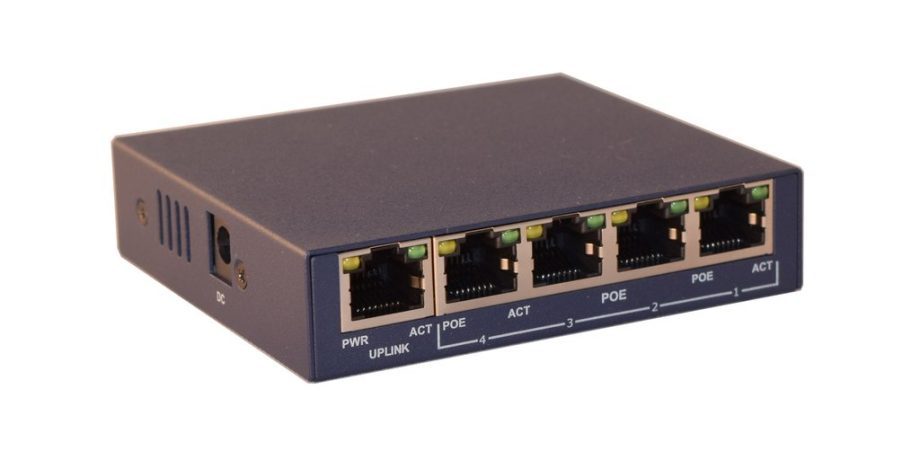 Syncom CA-F5P-65X 4 Port Fast Ethernet PoE Switch