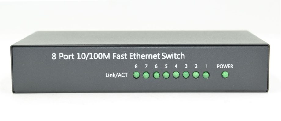 Syncom CA-F8 8-Port 10/100Mbps Fast Ethernet Switch, Metal