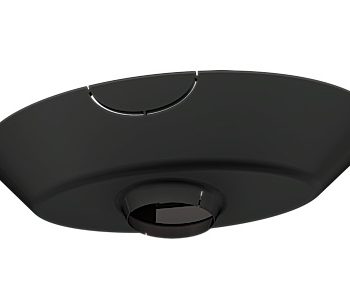 Crimson CA1C Single Joist Ceiling Adapter with Decorative Cover, Black