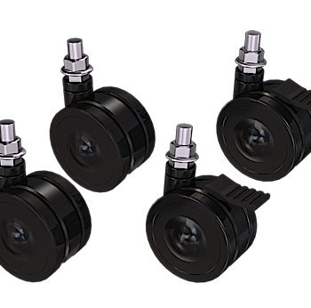 Crimson CAST41 Four Piece Caster Set for S46P and S46PC, Black