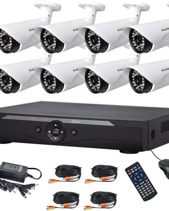 Cantek W-HDCVIKIT0808-1 8 Channel HD-CVI Surveillance System, 1TB