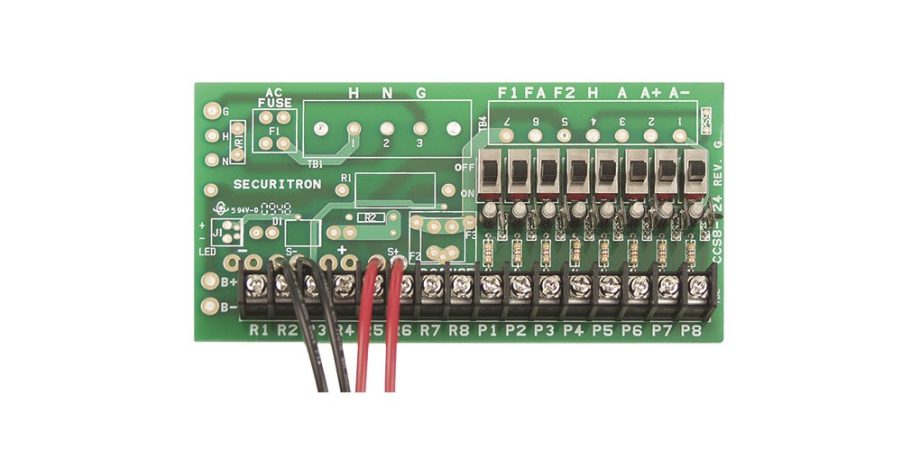 Securitron CCB-8-12 Central Control Board, 12 VDC, 8 Fused Outputs