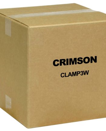 Crimson CLAMP3W Clamp Attaches to Unistrut, Pipe or any Round or Rectangular Structure up to 3.5″ in Diameter, White