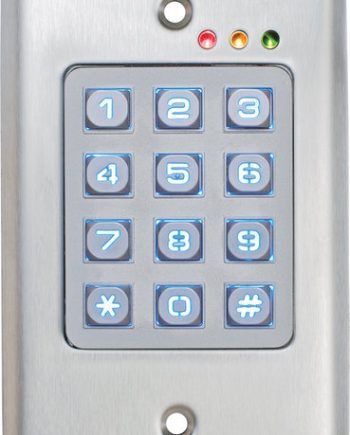 Camden Door Controls CM-120TXL1 Outdoor Metal Backlit Keypad with Lithium Batteries