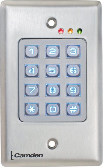 Camden Door Controls CM-120wV2 Outdoor Metal Backlit Keypad