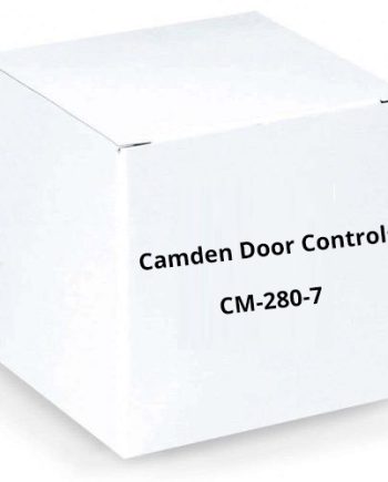 Camden Door Controls CM-280-7 Switch with Single Gang Stainless Steel Faceplate, ‘PUSH TO EXIT’, Black Text