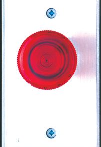 Camden Door Controls CM-3000-R Spring Return Illuminated Mushroom Pushbutton, N/O, Momentary, Red Button