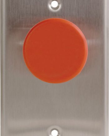 Camden Door Controls CM-400-R Single Gang, N/O Contacts, 1 5/8″ Pushbutton, Stainless Steel Faceplate, Red Button