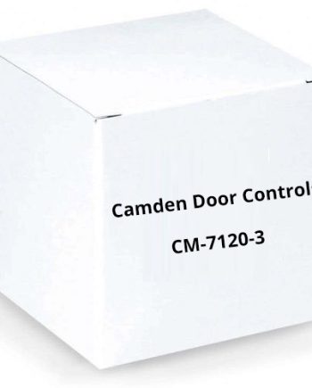 Camden Door Controls CM-7120-3 Spring Return, N/O and N/C, Momentary, ‘PUSH TO OPEN’, Black Graphics