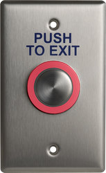 Camden Door Controls CM-9600 Illuminated Piezoelectric Push Button, Blank
