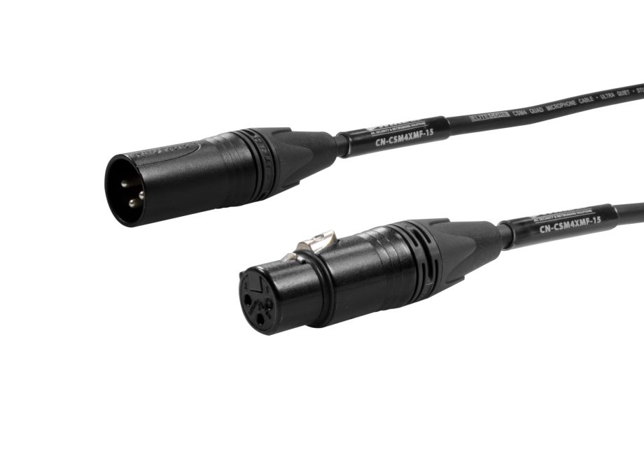 West Penn CN-CSM4XMF-6 Studio Grade Ultra Quiet and Ultra Durable Quad Mic Cable, 6 Feet