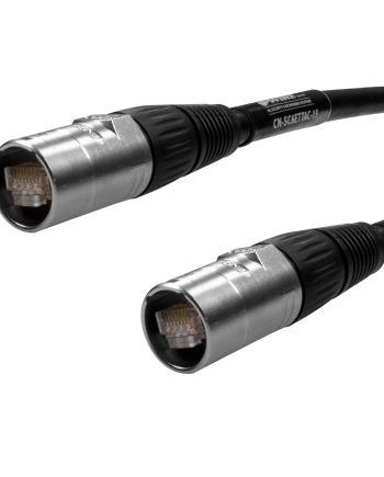 West Penn CN-SC6ETTAC-125 Category 6 Ultra Rugged Shielded Cable with Tactical EtherCon Connections, 125 Feet