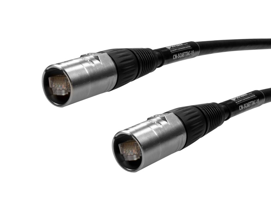 West Penn CN-SC6ETTAC-15 Category 6 Ultra Rugged Shielded Cable with Tactical EtherCon Connections, 15 Feet
