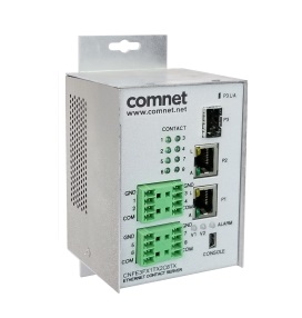 Comnet CNFE3FX1TX2C8TX-M Industrially Hardened 10/100 Mbps 3-Port Intelligent Ethernet Switch