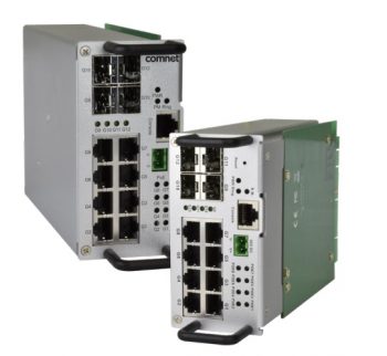 Comnet CNGE12FX4TX8MS-TSK Traffic Detector Rack Industrially Hardened Managed Switch Kit with (8) 10/100/1000Base-TX & (4) 100/1000Base-FX Ports