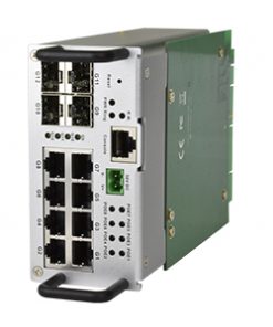 Comnet CNGE12FX4TX8MSPOE-TS2K NEMA RACK 12-port All Gigabit Hardened Managed Traffic Switch For NEMA Traffic Detector Rack Kit