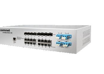 Comnet CNGE24MSS2-OB Industrial 24 Port All Gigabit Managed Ethernet Switch with 16 TX Ports and 8 SFP Ports Plus Optical Bypass