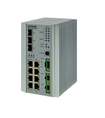 Comnet CNGE3FE8MSK Industrially Hardened 11 Port Managed Ethernet Switch Kit