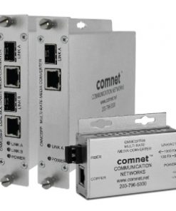 Comnet CNMC2SFPPoE ComFit Dual 10/100/1000Mbps Ethernet Media Converter with IEEE 802.3at 30W PoE+