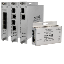 Comnet CNMC4SFP ComFit Quad 10/100/1000Mbps Ethernet Media Converter