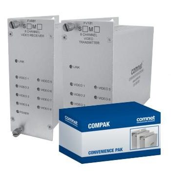 Comnet COMPAK81M1 8-Channel Digitally-Encoded Video Multiplexer Transmitter and Receiver