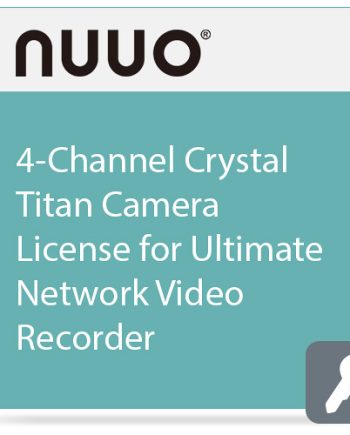 Nuuo CT-CAM-ULT 04 Crystal Titan 4 Channel Camera License for Ultimate Network Video Recorder