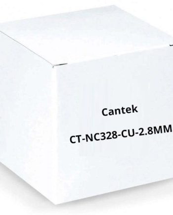 Cantek CT-NC328-CU-2.8mm 8 Megapixel H.265 Network Cube Camera, 2.8mm Lens