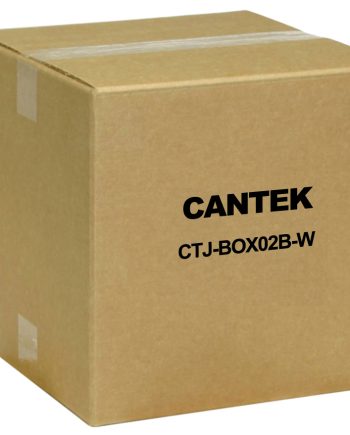 Cantek CTJ-BOX02B-W Camera Base Junction Box for 3.75in Dome Cameras