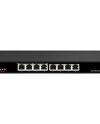 Cantek Plus CTN-P08-0S4X65A 8 Port Network Switch with 4 PoE/PoE+ Gigabit Ports
