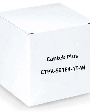 Cantek Plus CTPK-S61E4-1T-W 4 Camera Package, 720P (1.3MP) HD-SDI Value Bundle with 4 Eyeball Cameras and 4CH DVR including 1TB HDD, White