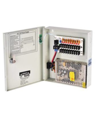 Cantek Plus CTPSW-12VDH10A-9 9 Channel / 10 Amp Power Distribution Box, DC 12V