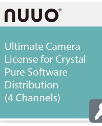 Nuuo CV-CAM-ULT-04 Ultimate 4 Channel Camera License for Crystal Pure Software Distribution 