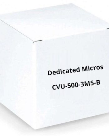 Dedicated Micros CVU-500-3M5-B FireVu Indoor IP / Analog Camera, 20m Range