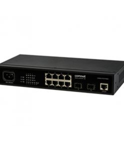 Comnet CWGE10FX2TX8MS Commercial Grade 10 Port Gigabit Managed Ethernet Switch