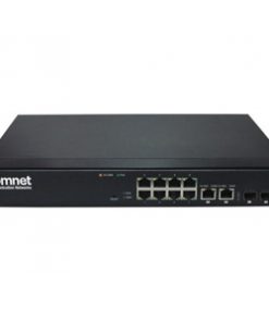 Comnet CWGE2FE8MSPOE+ Commercial Grade Managed Ethernet Switch with (8) 10/100TX PoE+ + (2) 10/100/1000TX RJ45 or 1000FX SFP Ports