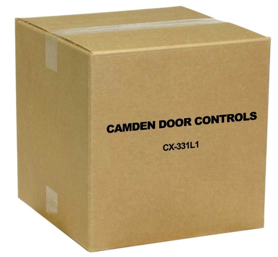 Camden Door Controls CX-331L1 Wired Touchless Switch, 1 Relay, Option for CM-TX99 Wireless Transmitter, (2) ‘AA’ Lithium Batteries in Place of (2) Alkaline