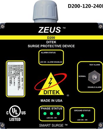 Ditek D200-120-240HL 200KA/ø, 100kA, Mode Surge Protective Device