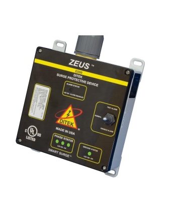 Ditek D200M-120-2083YT Surge Protection 120/208 VAC, 3 Phase WYE with Integral Disconnect, 4W(+G), 200kA, SPD Type 1, UL1449 Listed