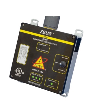 Ditek D200M-4803DT Surge Protection 480 VAC, 3 Phase Delta with Integral Disconnect, 3W(+G), 200kA, SPD Type 1, UL1449 Listed