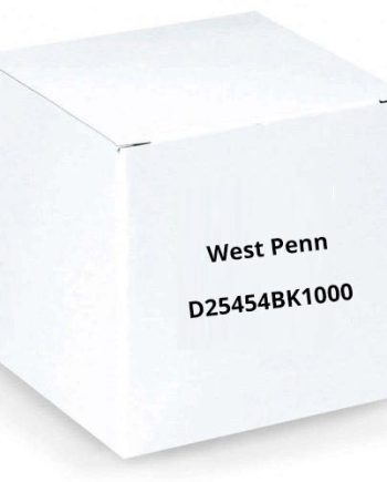 West Penn D25454BK1000 1P 22G Stranded Shielded Plenum Miniature Line-Level Audio Cable, Black, 1000′