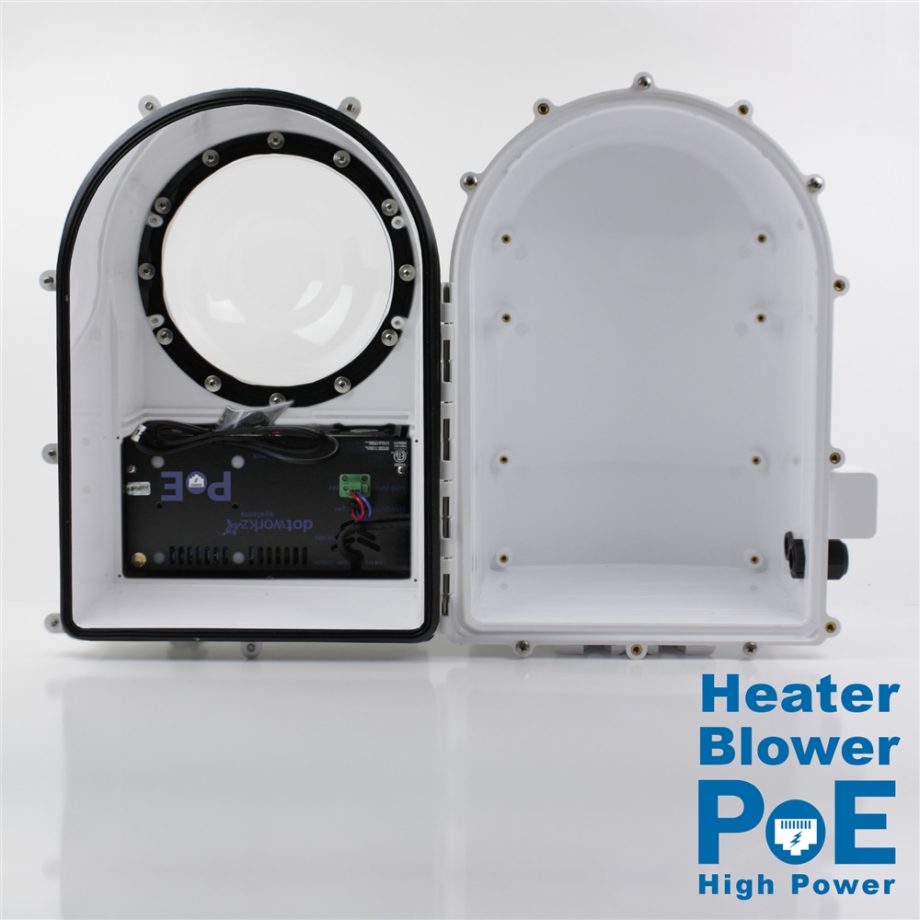 Dotworkz D3-HB-POE-60W D3 Heater Blower Enclosure with An Integrated Thermostatically Controlled Heater