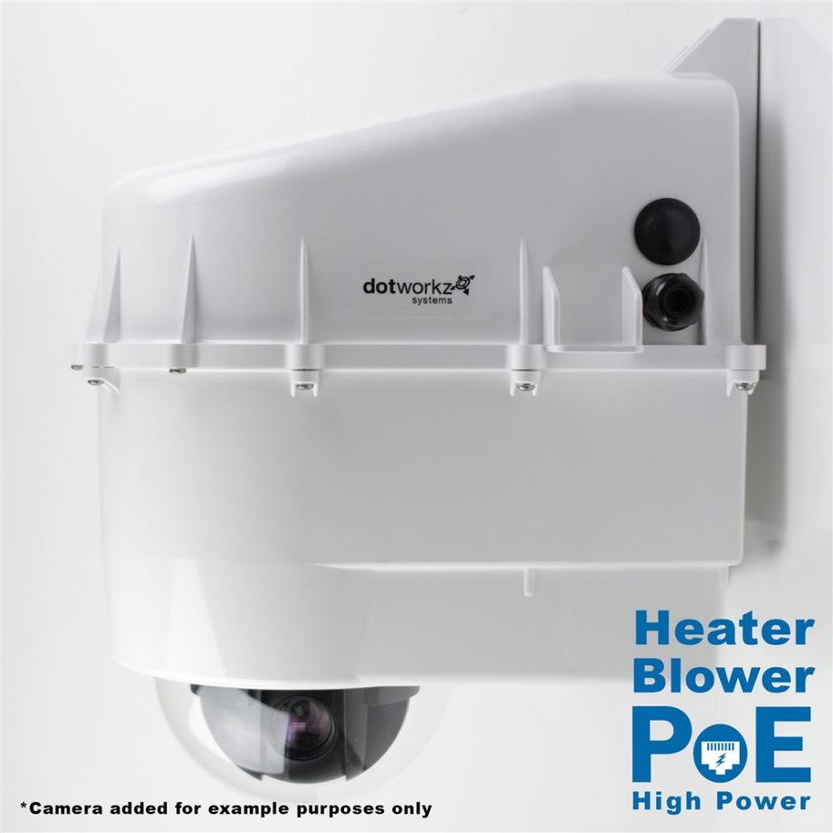 Dotworkz D3-HB-POE-60W D3 Heater Blower Enclosure with An Integrated Thermostatically Controlled Heater