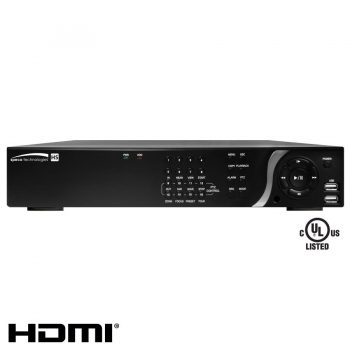 Speco D8HS9TB Hybrid Digital Video Recorder with up to 8 Analog and 8 IP Channels and Real-Time Recording, 9TB