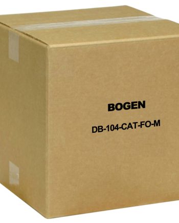 Bogen DB-104-CAT-FO-M 4 Microphone Connector Box CAT5 / 6 In, Multimode Fiber Optic Out