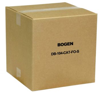 Bogen DB-104-CAT-FO-S 4 Microphone Connector Box CAT5 / 6 In, Single Mode Fiber Optic Out