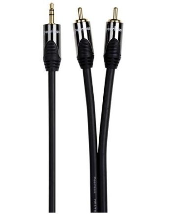 Peerless-AV DEW-JR05 Portable High-Performance Audio Cable 3.5mm Jack Plug to 2xRCA Plugs